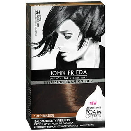 john frieda permanent hair color blonde john frieda precision foam colour brilliant brunette 3n deep brownblack permanent hair brown john frieda permanent hair color blonde john frieda precision foam colour brilliant brunette 3n deep brownblack permanent hair brown